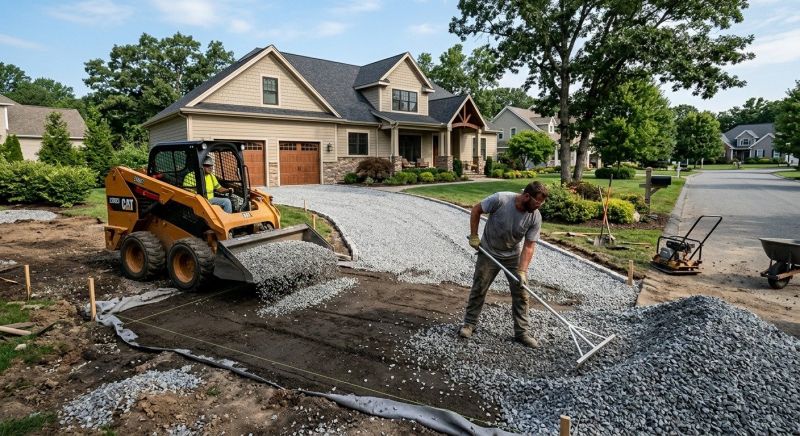 Gravel Pothole Filling in Calvert County, MD