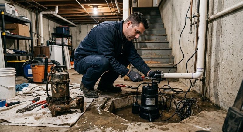 Sump Pump Installation in West Des Moines, IA